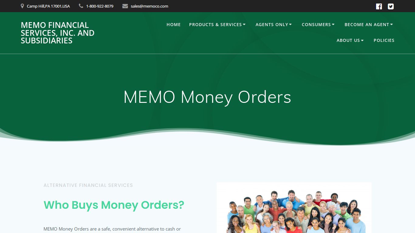 MEMO Money Orders – MEMO Financial Services, Inc. and Subsidiaries